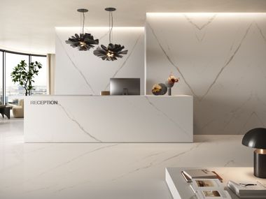 Porcelain stoneware wall/floor tiles CALACATTA MERAVIGLIA - SCRATCH GUARD RAK Ceramics