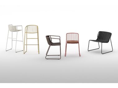 Sled base steel chair RANDA NUDE Randa Collection By arrmet design