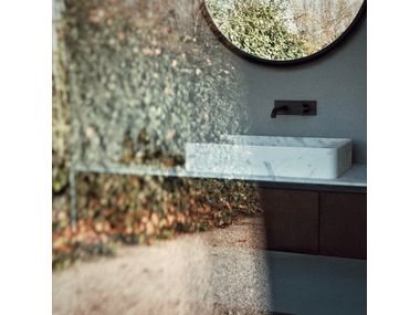 RASO Countertop rectangular washbasin By Agape | design Benedini Associati