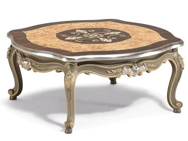 Mesa de centro quadrada de madeira maciça RE CARLO Guerra Vanni