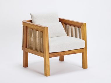 Gartensessel aus Irokoholz AUGUSTE REDA AMALOU DESIGN