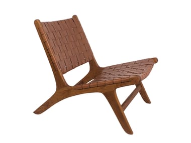 Poltroncina da giardino in pelle REMIX Il Giardino di Legno