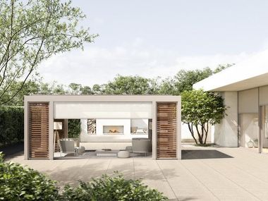 Freestanding aluminium pergola PURE ESSENCE RENSON