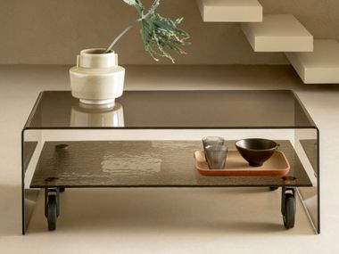 Rectangular crystal coffee table AMBROGIO RIFLESSI