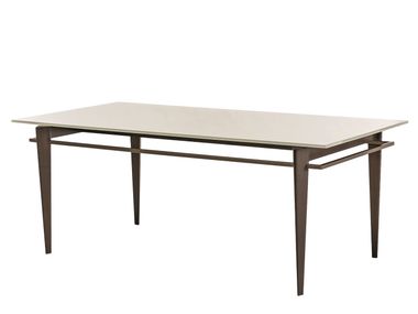 Rectangular glass dining table RING Shake