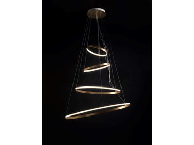 RINGS ORIZZONTALE LED aluminium pendant lamp By ZAVA | design Valerio ...