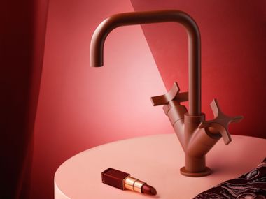 1 hole countertop washbasin mixer DIAMETRO35 CROSS RITMONIO