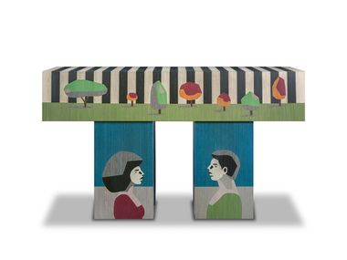 Rechteckiger Konsolentisch aus Holz THE GARDEN R'Kan