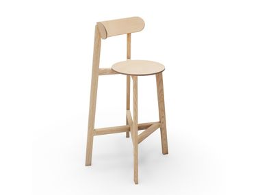 RODA High wooden barstool By Branca Lisboa