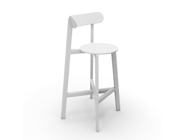 RODA High wooden barstool By Branca Lisboa