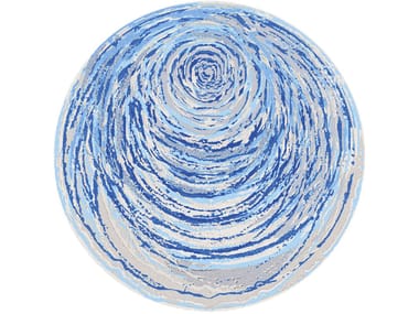 Round fabric rug RUE DE LA LUNE