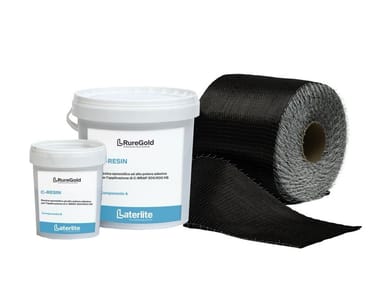 Laterlite, RUREGOLD C-WRAP 300/600 HS Sistema FRP per cls composto da nastro in carbonio e resina epossidica