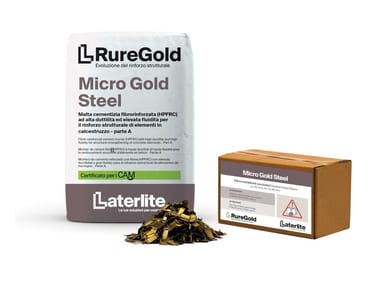 Laterlite, RUREGOLD MICRO GOLD STEEL Malta cementizia fibrorinforzata ad alta duttilità 