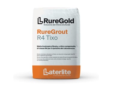 Laterlite, RUREGOLD RureGrout R4 TIXO Malta tixotropica fibrata per il ripristino del calcestruzzo