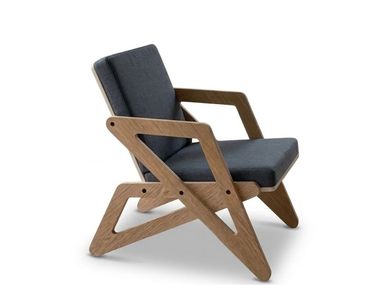 Sessel aus Schichtholz Pauze Radis