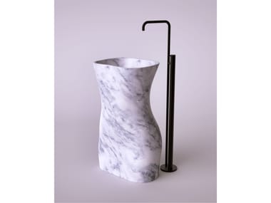 Lavabo freestanding in marmo di Carrara JUNO Rapsel