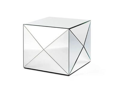 Low glass central coffee table ENVELOPE TABLE SMALL Reflections Copenhagen