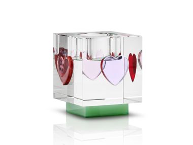 Crystal candle holder LEA HEART CHRISTMAS Reflections Copenhagen