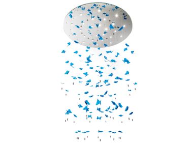 LED glass pendant lamp DREAMCATCHER MORPHO Reflex