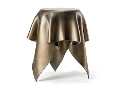 Round glass coffee table FOULARD 60 Reflex