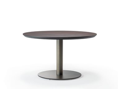 Round table with metal base RONDÒ Reflex
