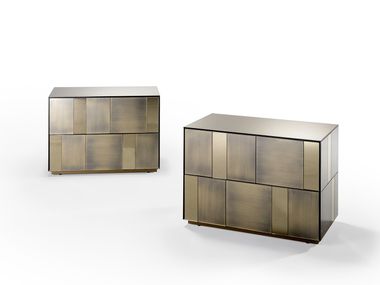 Comodino rettangolare con cassetti SATIN Reflex