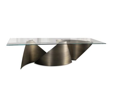 Rectangular glass dining table VELE 72 Reflex