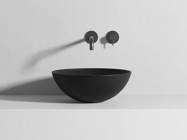 Lavabo rotondo da appoggio in Corian® CALIMERO Rexa