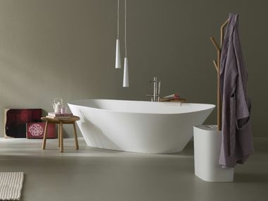 Portabiancheria in Corian® e frassino FONTE Rexa