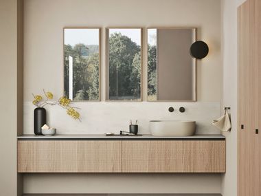Mobile in rovere Light e Corian® Artista Canvas MOODE Rexa