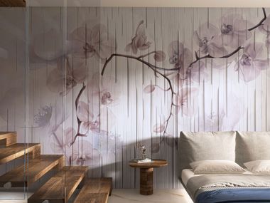 Wallpaper with floral pattern HIME Rimura