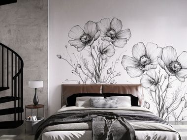 Wallpaper with floral pattern SENZATEMPO Rimura