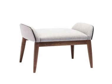 Upholstered fabric footstool BEATRIX Ritzwell