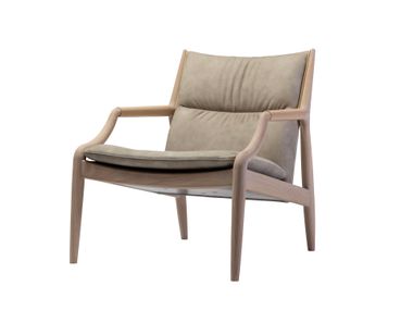 Leather easy chair with armrests CONSTANTINO Ritzwell