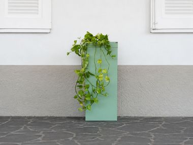 High steel plant pot Flower pot Riuni