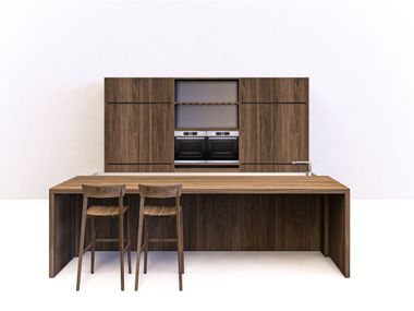 Solid wood kitchen with island LINEA 45 Riva 1920