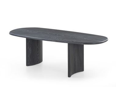 Solid wood table MEDIALUNA Riva 1920