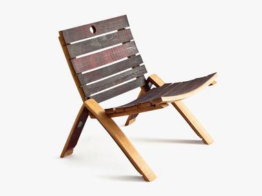 Poltroncina in legno di Barrique ETTA Riva 1920