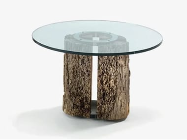 Tavolino rotondo in vetro VICE Riva 1920