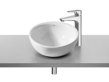 Round countertop porcelain washbasin BOL 327876..0 Roca