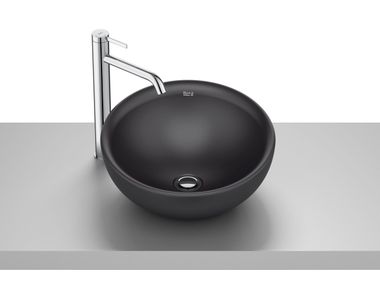 Lavabo da appoggio rotondo in porcellana BOL 32787K..0 Roca