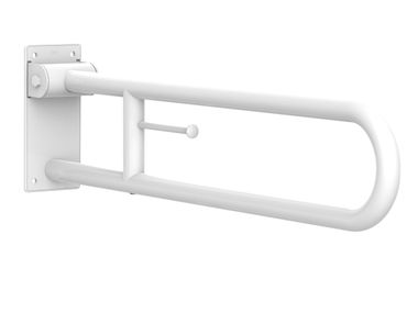 Folding plastic grab bar with paper holder COMFORT Roca