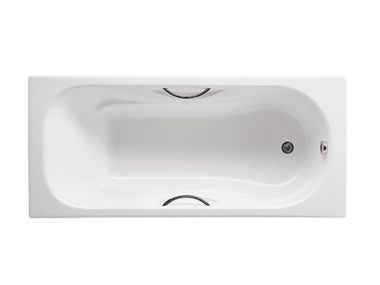 Built-in anti-slip cast iron bathtub MALIBU 230970..R / 231070..R / 231570..R Roca