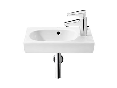 Lave-mains suspendu en porcelaine avec trop-plein MERIDIAN 327248..0 Roca