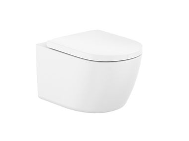Wall-hung rimless porcelain toilet MERIDIAN 346747..0 Roca