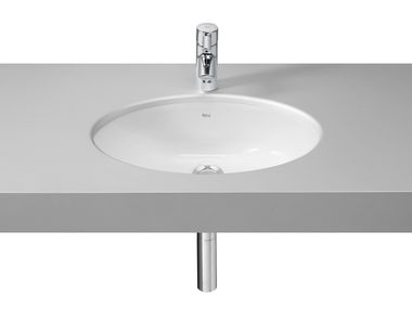 Lavabo da incasso sottopiano ovale in porcellana NEO SELENE 322307..0 Roca