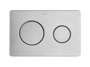 Roca, PL10 PRO DUAL (ONE) Placca di comando per wc meccanica in acciaio inox