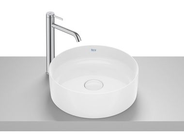 Round countertop porcelain washbasin TERRA 32787N..0 Roca