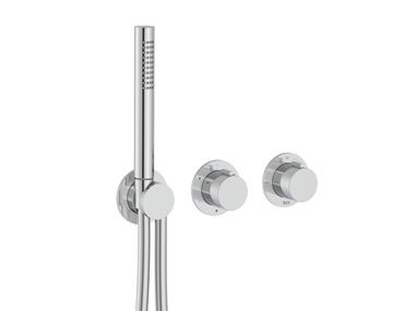 Mitigeur de douche thermostatique encastrable en laiton avec douchette T_MULTI 5A234A..0 Roca