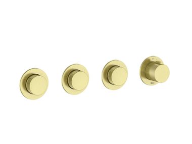 Mitigeur de douche 4 trous encastrable thermostatique en laiton T_MULTI 5A724A..0 Roca